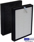 PUREBURG CAP-500FPK Replacement Filter Compatible with Cuisinart CAP-500 Air Purifier,2-Pack(4 Filters) H13 HEPA 3-Stage Filtration Activated Carbon 2-in-1