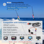 [Upgraded Version] 000-14041-001 HDS/Elite/Hook Power Cable Replacement, 3 Foot, 2-Wire Power Only Fits for Lowrance HDS, Elite FS, Elite Ti2, Hook, Mark