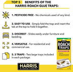 Harris Roach Glue Traps, Non Toxic (10-Pack)