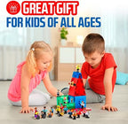 Playmags Magnetic Figures Community Set of 15 Pieces - Play People Perfect for Magnetic Tiles Building Blocks - STEM Learning Toys Children – Magnet Tiles Expansion Accessories Pack (Styles May Vary)