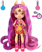Magic Mixies Pixlings Deluxe Pack, Pippa The Firehorse, Shimmer Reveal, Create & Mix Potion That Magically Reveals 6.5" Pixling Doll Inside Potion Bottle - Exclusive Mini Mixies & 6 Hair Accessories