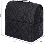 Stand Mixer Cover for KitchenAid 3.5-Qt Artisan Mini/Plus, KSM3311, KSM3316 & All KSM3300 Series Tilt-Head Stand Mixer, 3.5 Quart Dust Cover with Pockets for Accessories. (BLACK)