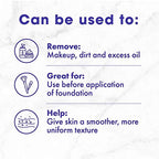 Buf-Puf Regular Facial Sponge, Dermatologist Developed, Removes Deep Down Dirt & Makeup that Causes Breakouts and Blackheads, Reusable, Exfoliating, White, 1 Count