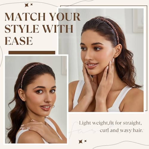 STHUAHE4PC Multicolor Protection Resin Teeth Comb Hair Hoop Hairband Headband Hair Accessories by Beauty hair (Beautiful)