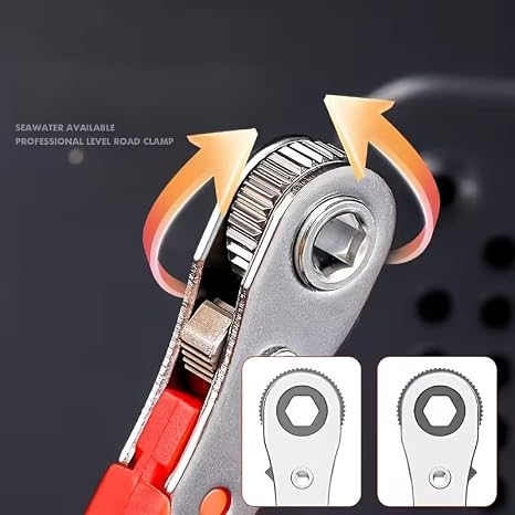Right Angle Ratchet Screwdriver, 1pc Steel Manual Tool for Narrow Spaces - Forward/Reverse Switch, Non-Motorized, Red Handle for Electronics, Cars, Furniture Repair.