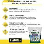 Harris Premium Orchid Potting Mix, Optimal Coarse Mix for All Types of Orchids, 4qt