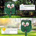 2024 Upgraded Ultrasonic Pest Repeller Outdoor Solar Animal Repellent with Motion Sensor Cat Repellent Outdoor Waterproof to Repel Dog Raccoon Fox Rabbit Deer Squirrel Skunk Repellent for Yard Garden