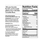 King Arthur Gluten Free Bread Flour: 1:1 Replacement for Yeasted Recipes - 2 lbs of Premium GF Flour for Artisan Boules, Bagels, Cinnamon Rolls & Burger Buns - Sorghum & Xanthan Gum
