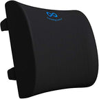 Everlasting Comfort Lumbar Support Pillow for Office Chair - Memory Foam Back Cushion for Chair, Car, Couch - Lumbar Pillow Promotes Better Posture, Back Pain Relief - Ideal for Gaming and Desk Chairs