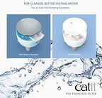 Catit PIXI Cat Drinking Fountain Original Filter, Official Replacement Triple Action Water Filter, 3-Pack, White
