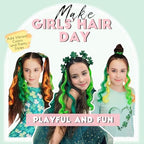 Dreamlover Hair Accessories for Girls, Colored Hair Extensions for Kids, 24 Pieces