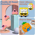 [3 Pack] Funny AirPods 3rd Generation Case, 3D Cartoon Character Cute Aripod Case for Airpods 3 Kawaii Airpods 3 2021 Cover for Men Boys Silicone Protective Case with Keychain Accessories