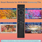 for Samsung TV Remote Control Replacement for Samsung Frame TV Remote with Voice Function, for Samsung Remote Control for Smart TV. for 2018-2024 Samsung Smart TV Neo LED 4K Ultra HD(No Solar)