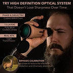 12x50 Monocular Telescope - FMC Fogproof, IP67 Waterproof Hand Held Telescope - BAK4 Phase and Dielectric Coated Prism - Adventure Accessories Set: Bag, Smartphone Adapter, Mini Tripod
