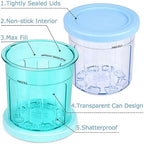 16oz ice cream Containers Replacement for Ninja Creami Pints and Lids - 4 Pack, Compatible with NC301 NC300 NC299AMZ Series Ice Cream Makers, Airtight, Leak Proof & Dishwasher Safe