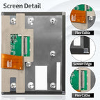 for Uconnect 4C UAQ Screen Replacement for 4C UAQ LA084X01(SL)(02) LCD Screen Display for Jeep Dodge RAM Chrysler 2017-2021 LA084X01(SL)(01) Digitizer Screen Touch Assembly Replacement Black 8.4"