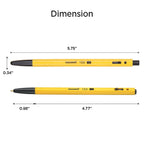 MONAMI BP 153 Retractable Ballpoint Pen, Medium Point (1.0mm), Blue, 12-Count