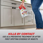 Ortho Home Defense Max Indoor Insect Barrier with Battery-Powered Sprayer, Kills Ants, Roaches, Spiders, Fleas and Ticks, 1.5 L.