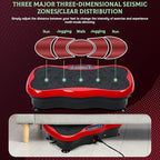 Vibration Plate Exercise Machine Vibration Plates for Weight Loss Vibration Plate for Lymphatic Drainage Whole Body Shaking Vibrating Plate Exercise Machine Fitness Platform with Resistant Band