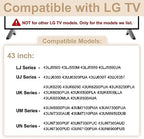43 Inch TV Stand for LG TV Legs 43LJ5500 43UJ6300 43UJ635T 43UK6200 43UK6090 43UK6500 43UM6900 43UM7100 43UM7300 43UN7300 43UN7100 43UN6900 43UN6950 43UN6951 Replacement Legs for LG TV with Screws
