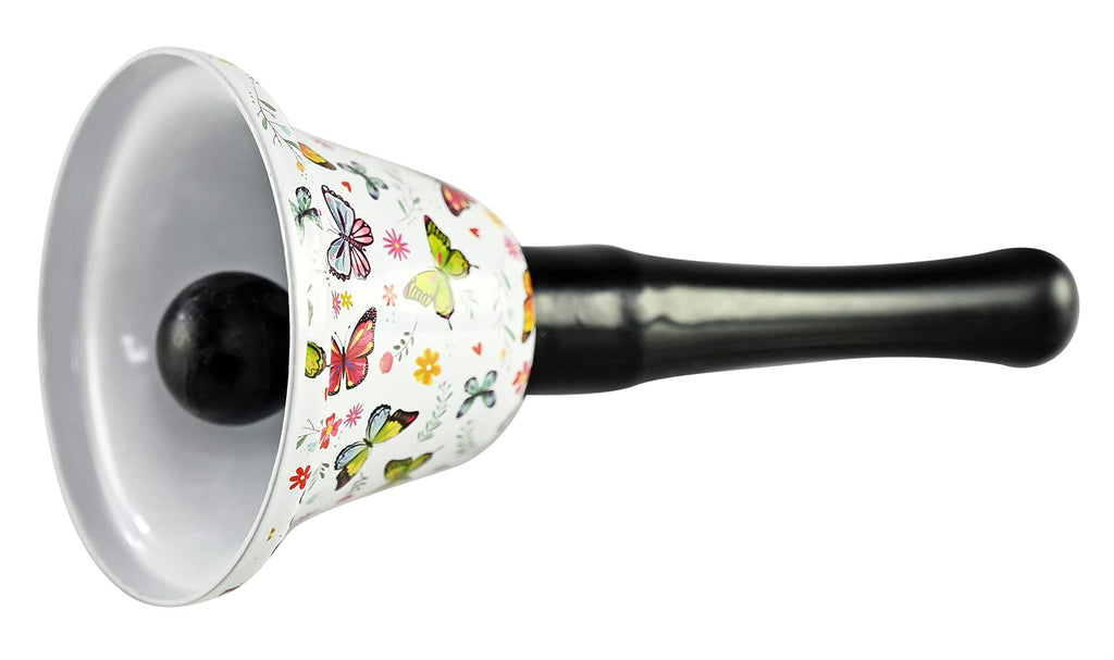 Home-X Butterfly Handheld Call Bell - Dinner Bell for Inside, School, Classroom, Wedding Bells, Service Desk, Bell for Elderly, Seniors, Patients, Adults, Kids, Meditation, Jingle Hand Bell