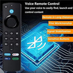 Remote Replacement Control for Fire Stick 2nd Gen, 3rd Gen, Lite, 4K,4K MAX, Fire Cube 1st Gen, 2nd Gen, 3nd Gen, Fire 3rd Gen PendantDesign Voice Replacement Control 3.16.2025