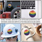 Pack 4PCS Subtle LGBTQ+ Stickers Flag LGBT Pride Mountain Trans Sunset Waterproof Vinyl Decals Decor Laptop Water Bottle Hard Hat Kindle Cars Window Bumper Helmet Tumbler Gifts