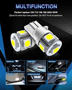 Marsauto 194 LED Bulb 6000K White 168 T10 2825 W5W 5SMD Replacement Bulbs for Car Dome Map Door Courtesy Side Marker Reading Glove Box License Plate Lights (Pack of 10)