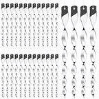 Hausse 30 Pack Bird Repellent Reflectors Scare Rods, Hanging Silver Plastic Rod Reflective Bird Deterrent Device, Glossy Finish Garden Decorative Scare Birds Away, Like Woodpeckers, Pigeons and Geese
