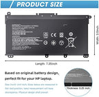 HTO3XL Laptop Replacement L11119-855 HT03XL Battery for HP Pavilion 15-CS3073CL 15-CU0058NR 15Z-CW100 15-CS3153CL 15T-CS200 15-CS0XXX 15-CS2064ST 15-CS3XXX 15-CW1068WM 15T-CS300 15-CW1063WM 15Z-CW000