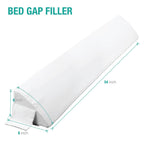 Vekkia Full Bed Wedge Pillow for Headboard/Wedge Pillow Headboard/Bed Gap Filler/Headboard Pillow,Pillow Wedge for Headboard Gap Between Mattress and Headboard,Stop Loosing Your Pillows(White)