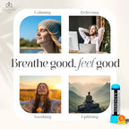 Serenity Nasal Inhaler Aromatherapy Inhaler, Natural Stress Relief Inhaler Essential Oil Inhaler that Calm, Boosts Mood, Reduces Worry - Portable Nose Inhaler Stick-Nasal Inhaler Stick