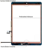 for iPad 9 9th Gen 2021 iPad 10.2" Touch Screen Digitizer Replacement A2602 A2603 A2604 A2605 Front Glass Assembly with Home Button+Adhesive+Toolkit
