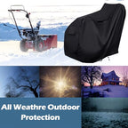 Snow Blower Cover, All Weather Premium Waterproof Dustproof Snow Thrower Cover Heavy Duty Superior UV Protection Universal Fit with Storage Bag (50.39"L x 32.67"W x 40.15"H)