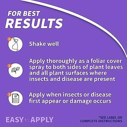 Bonide Fruit Tree & Plant Guard, 16 oz Concentrate, Multi-Purpose Fungicide, Insecticide and Miticide for Home Gardening
