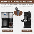 KEEPOW 4PCS Reusable Filter Cup for Cuisinart Coffee Maker Filter Replacement Parts, Reusable Coffee Filters for Cuisinart Single Serve Coffee Maker for HomeBarista Reusable Filter Cup