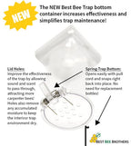 Best Bee Brothers Carpenter Bee Traps for Outside - Best Bee Carpenter Bee Trap, Wood Bee Traps - Professional-Grade Carpenter Bee Traps for Outdoors Hanging - Bee Catchers for Outside (2 Pack)
