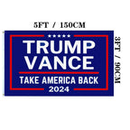 Jayus Donald Trump Vance 2024 Flag 3x5 FT for President Made in USA- Double Sided Trump 2024 Take American Back Flags with 2 Brass Grommets for Outdoor Yard Lawn Banner Sign