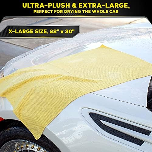 Meguiar's Water Magnet Microfiber Drying Towel - Premium Car Drying Towel That's Super Plush, Water Absorbent & Scratch-Free - 1 Pack