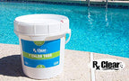 Rx Clear 1-Inch Stabilized Chlorine Tablets | Use As Bactericide, Algaecide, and Disinfectant in Swimming Pools and Spas | Slow Dissolving and UV Protected | 8 Lbs
