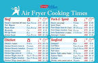 Ninja Air Fryer Cooking Times All-in-One Magnet Compatible with Most Ninja Foodi Models Accurate Guide Big Text Easy to Read Cheat Sheet 8”x11” Oilproof Chart Cookbook Recipe Kitchen Accessories Gift
