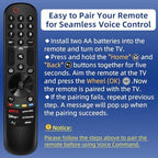 for LG TV Remote Replacement, for All 2019-2024 LG Remote Control for Smart TVs, for Magic Remote MR23/22/21/24GA with Voice and Pointer Function. 1-Year Warranty.