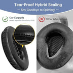 Aurivor Replacement Ear-Pads for Bose Quiet-Comfort QC 35 (ii) 25 15 2 Headphones, Tear-Proof Cushion for QC35 (ii) QC25 QC15 QC2 SoundTrue/SoundLink AE2/AE2i/AE2w Around-Ear Headphones (Black)