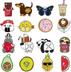 Poop Bags Clips for Leashes Silicon Dog Poop Bag Holder Dispenser Hands-free Poop Bag Holders for Leashes Dog Walking Accessories Dog Leash Attachment for Hanging Used Dog Waste Bags(Milk Tea)