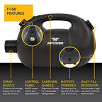 XPOWER F-16B ULV Cold Fogger, Mist Blower, and Sprayer for Cleaning, Disinfecting, Pest Control, Odor Elimination, and Mold Removal, 25+ Ft. Spray Distance, 1.6 L Tank Capacity, Rechargeable Battery