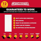 Catchmaster Pro Series Multi-Catch Mini Mouse Trap Refill Boards 216-Count, Replaceable Glue Boards for Mouse Traps Indoor for Home, Pet Safe Pest Control, Live Catch for Shed