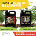 Cronk Nutrients Bonnie & Clyde Autoflower Nutrients Bloom and Grow – Yield Increasing Autoflower Plants Nutrient Kit – Easy to Use Plant Food – Optimal Formula for Optimal Results, 500mL