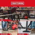 CRAFTSMAN CMXZVBE38779 Genuine General Purpose and Wet Application Wet Dry Vac Replacement Vacuum Filters for Most 5 to 20 Gallon CRAFTSMAN Shop Vacuums, Easy Installation, Liquid and Dry Pick-ups