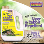 Bonide Go Away! Deer & Rabbit Repellent Granules, 3 lb. Ready-to-Use, Deter Deer from Garden, Flowers & Plants (Pack of 2)