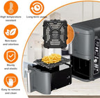 Air Fryer Replacement Tray for Ninja SL401 DoubleStack XL 2-Basket, 2 Packs Air Fryer Grill Plate Tray Accessories, Dishwasher Safe